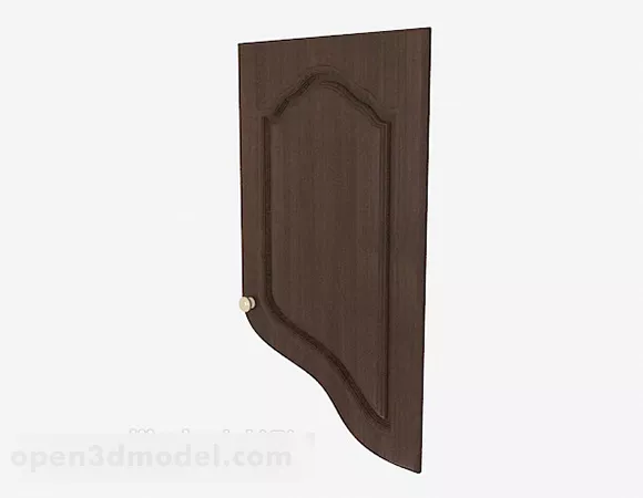 Solid Wood Cabinet Door 3d model Solid Wood Cabinet Door 3d model