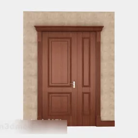 Solid Wood Door 3d model