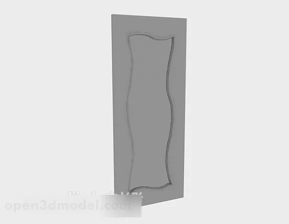 Solid Wood Door Design V2 3d model Solid Wood Door Design V2 3d model