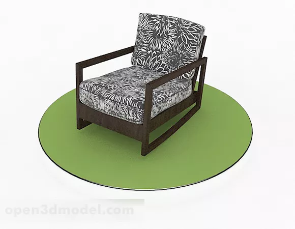 Southeast Asian Single Sofa 3d model Southeast Asian Single Sofa 3d model