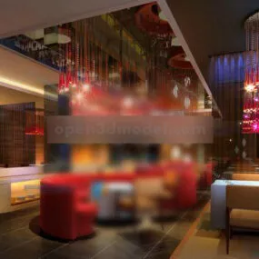 Southeast Asian Restaurant 3d model