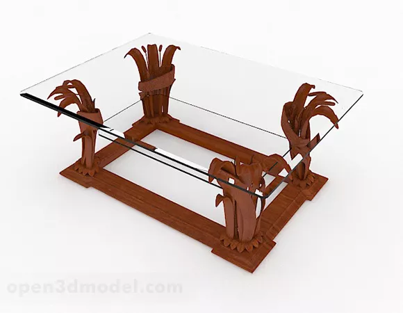 Southeast Asian Style Coffee Table 3d model Southeast Asian Style Coffee Table 3d model