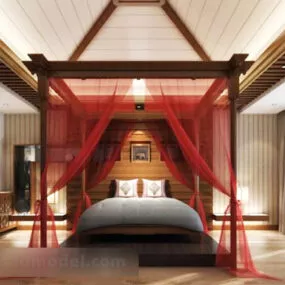 Southeast Asian Wedding Room Interior 3d model