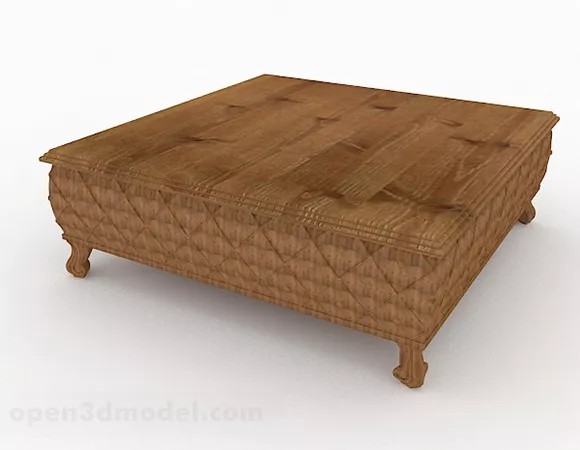 Southeast Asian Style Wooden Coffee Table 3d model Southeast Asian Style Wooden Coffee Table 3d model