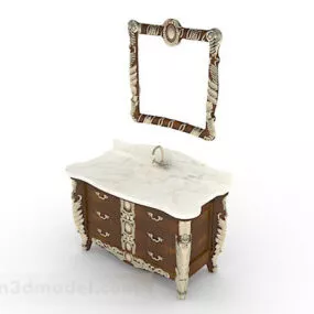 Southeast Asian Wooden Dresser 3d model