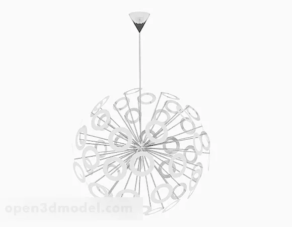 Spherical Personality Chandeliers 3d model Spherical Personality Chandeliers 3d model