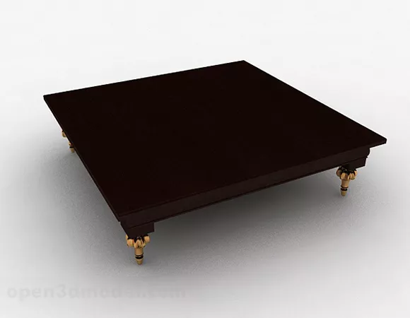 Square Wooden Coffee Table 3d model Square Wooden Coffee Table 3d model