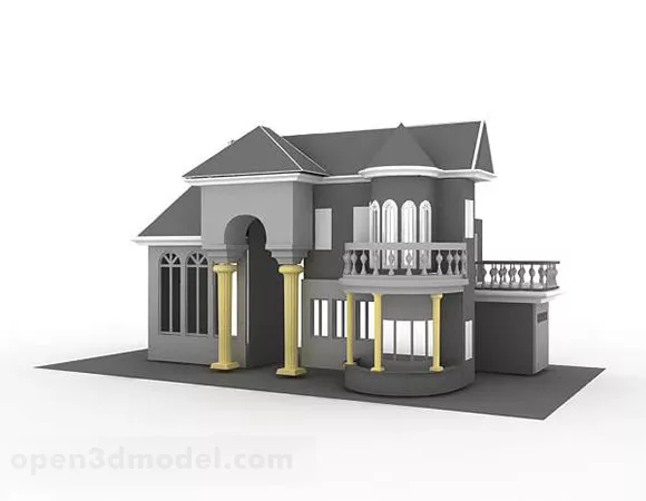 French Country Farmhouse 3d model