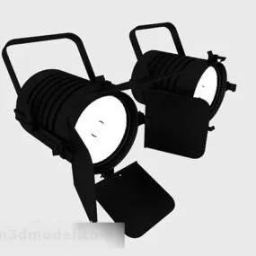 Stage Black Hanging Spotlight 3d model