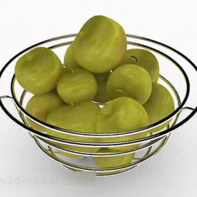 Stainless Steel Fruit Basket 3d model