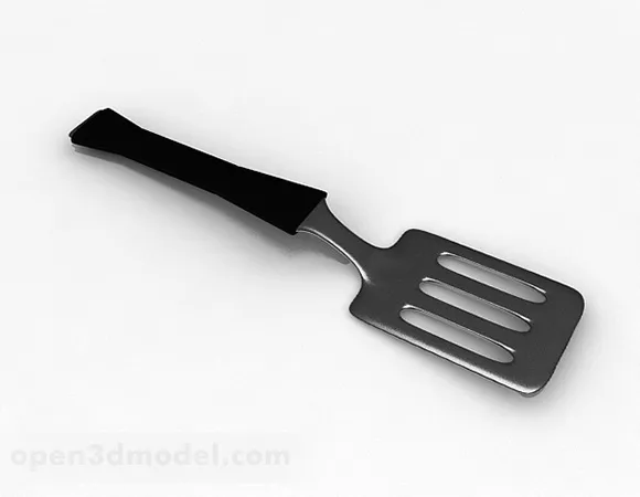 Stainless Steel Spatula 3d model Stainless Steel Spatula 3d model