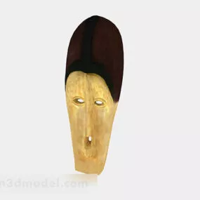 Stone Face Mask Decoration V1 3d model