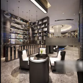 Store Front Design Interior 3d model