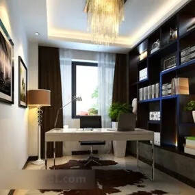 Study Room Free Interior 3d model