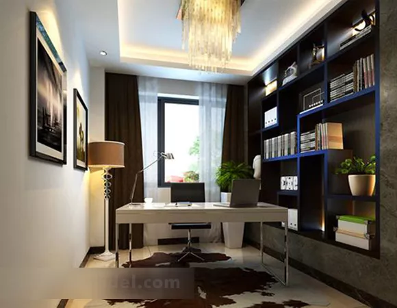 Study Room Free Interior 3d model Study Room Free Interior 3d model