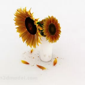 Sunflower Interior Home Decoration 3d model