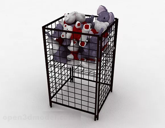 Supermarket Iron Display Stand 3d model Supermarket Iron Display Stand 3d model