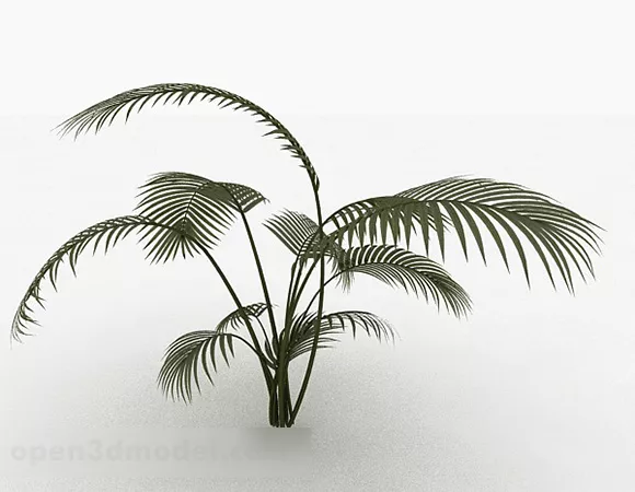 Tall Fern Plant 3d model Tall Fern Plant 3d model