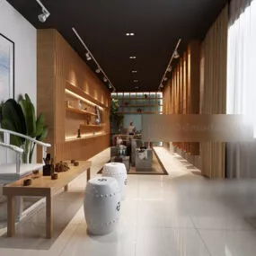 Tea Restaurant Interior 3d model