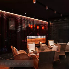 Teahouse Furniture Design 3d model