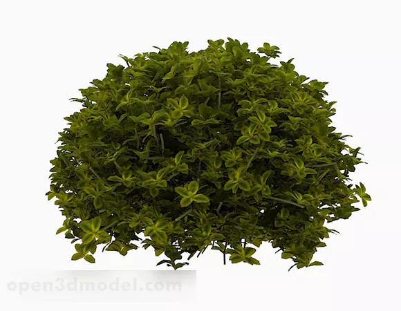 Low Poly Palm Shrub 3d model