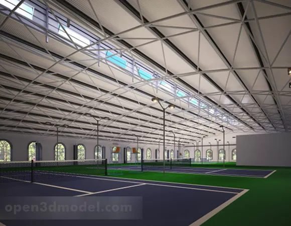 Tennis Court Interior 3d model Tennis Court Interior 3d model