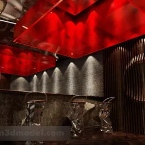 Teppanyaki Restaurant Lobby 3d model