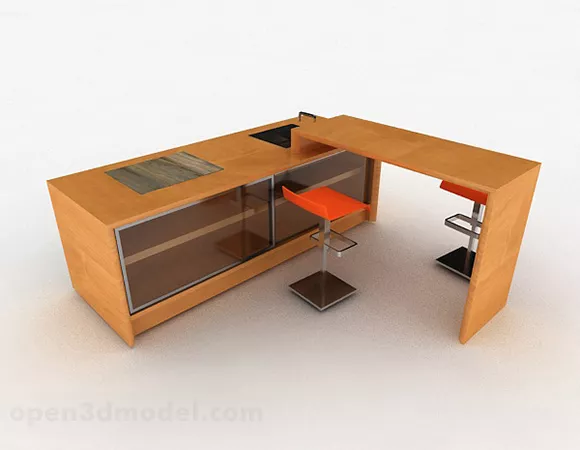 Modern Stylish Simple Bar Cabinet 3d model Modern Stylish Simple Bar Cabinet 3d model