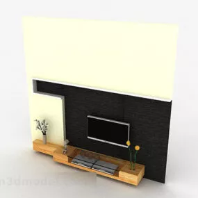 Modern Stylish Wooden Tv Cabinet 3d model