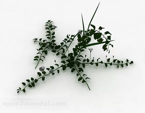 Ivy Petunia Plant 3d model Ivy Petunia Plant 3d model
