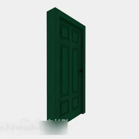 Thick Solid Wood Door 3d model