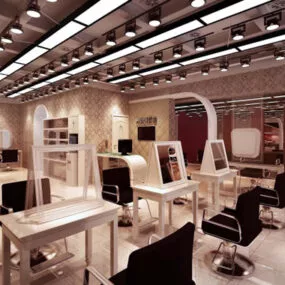 Hair Salon Interior V1 3d model