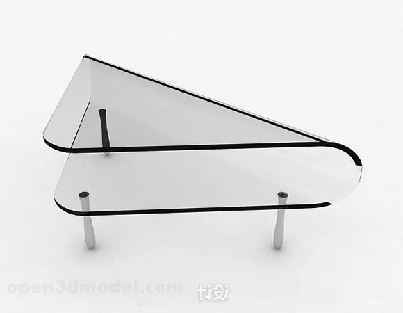 Triangle Glass Coffee Table V1 3d model Triangle Glass Coffee Table V1 3d model