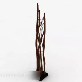 Trunk Shaped Brown Decoration 3d model