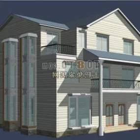 Villa Max Exterior Interior 3d model
