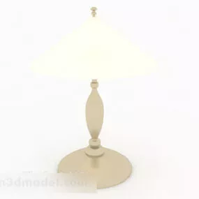 Warm Yellow Home Table Lamp 3d model