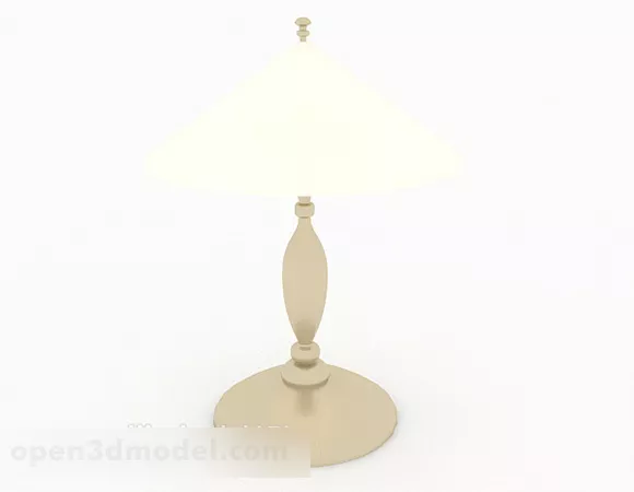Warm Yellow Home Table Lamp 3d model Warm Yellow Home Table Lamp 3d model