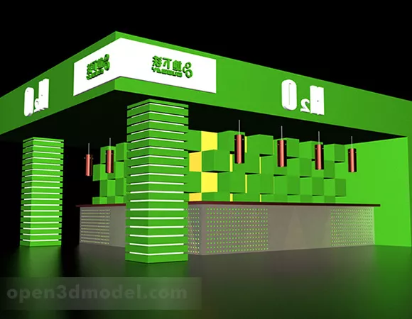 Children Playground Exhibition Showroom 3d model