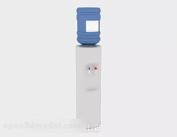 White Water Dispenser 3d model White Water Dispenser 3d model
