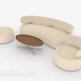 Whether Modern Light Brown Minimalist 3d model