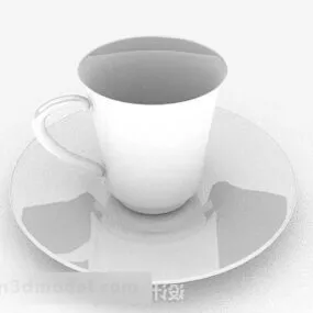 White Coffee Cup 3d model