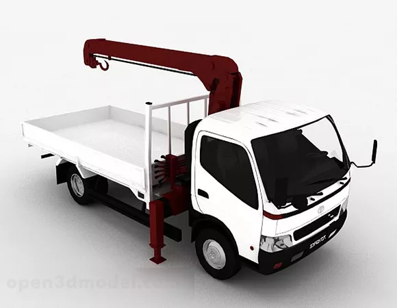 Luffing Crane Machine 3d model