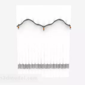 White Curtain 3d model
