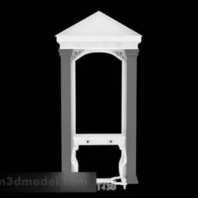 White Dressing Table Design 3d model