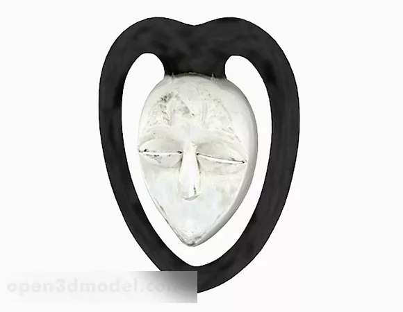 Face Of Man Head Character 3d model