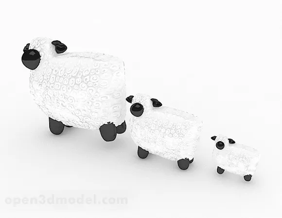 Sheep Toy Decoration 3d model Sheep Toy Decoration 3d model