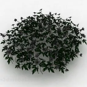 White Flower Ornamental 3d model