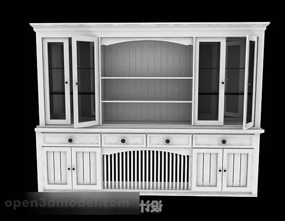 Old Bookshelf 3d model