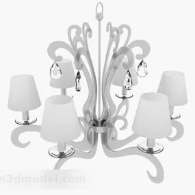 White Home Chandelier 3d model