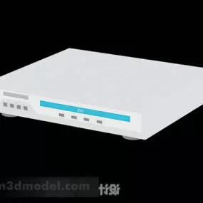 White Dvd Player Device 3d model